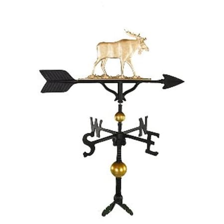 300 Series 32 In Deluxe Gold Moose Weathervane